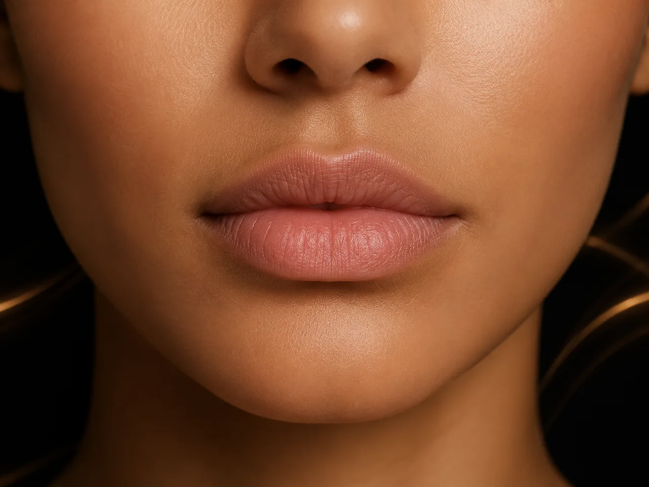Antes — labios al natural antes de lip blush en El Salvador